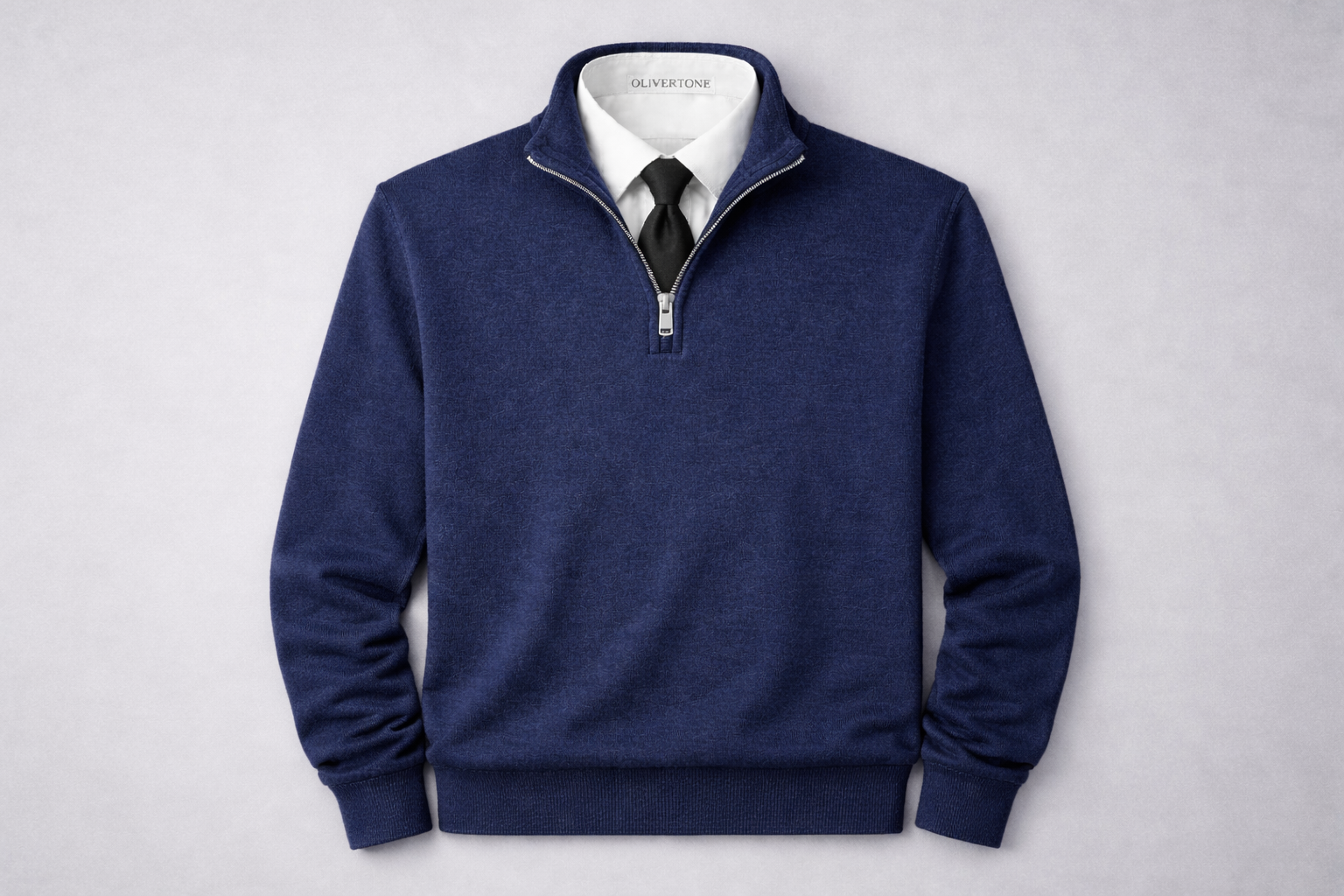 Navy Quarter Zip – 3-in-1 (Without Tie)