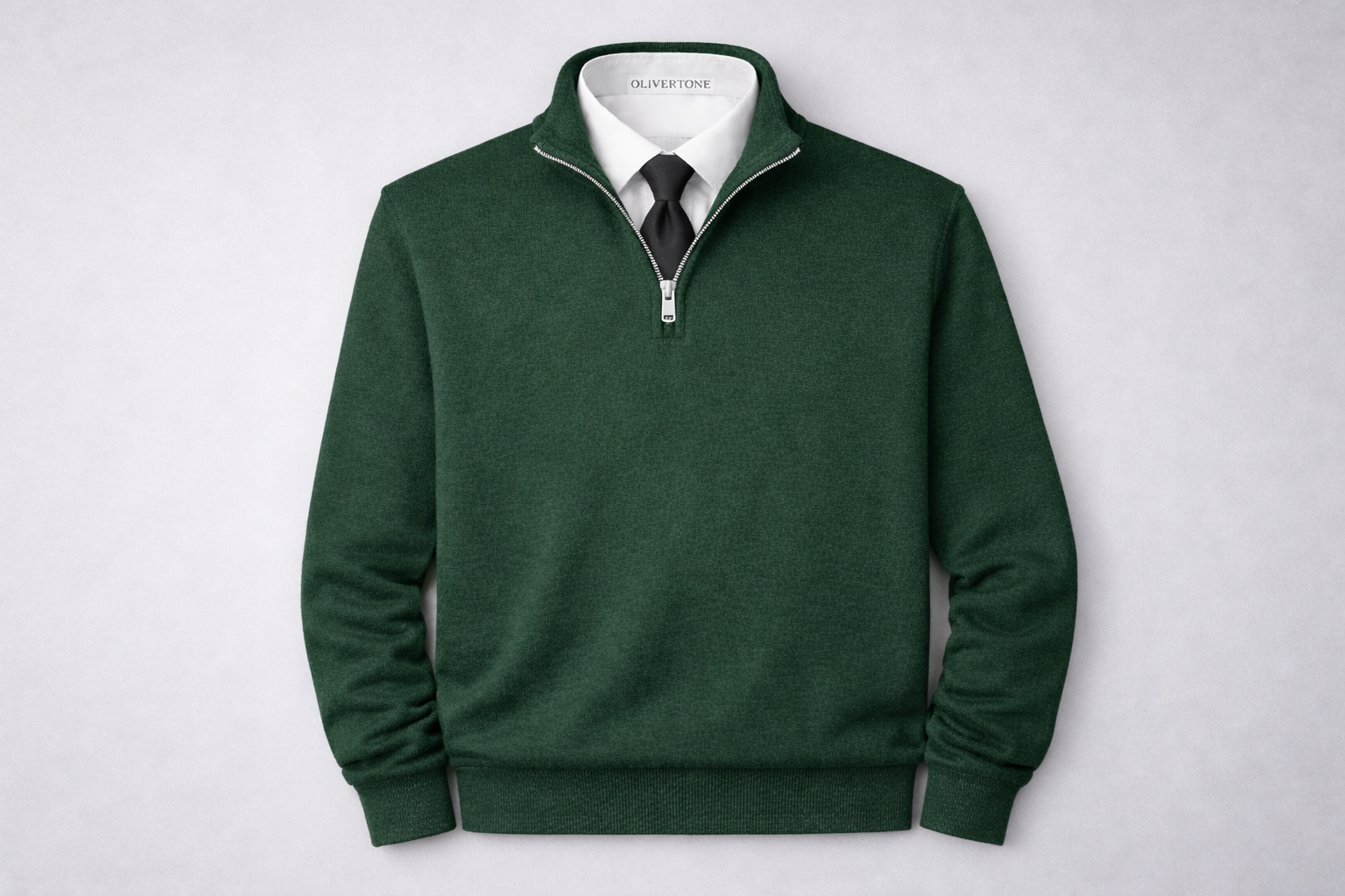 Forest Green Quarter Zip – 3-in-1 (Without Tie)