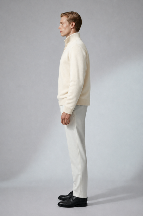 Ecru Ivory Quarter Zip – 3-in-1 (Without Tie)